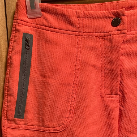 Annika Cutter and Buck Orange Golf Bermuda Shorts - Picture 3 of 12
